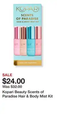 Ulta Beauty Kopari Beauty Scents of Paradise Hair & Body Mist Kit offer