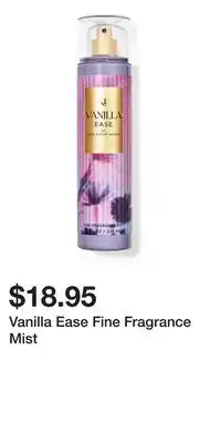 Bath & Body Works Vanilla Ease Fine Fragrance Mist offer