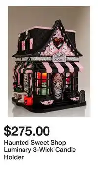 Bath & Body Works Haunted Sweet Shop Luminary 3-Wick Candle Holder offer