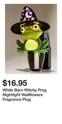 Bath & Body Works White Barn Witchy Frog Nightlight Wallflowers Fragrance Plug offer