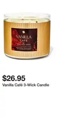 Bath & Body Works Vanilla Café 3-Wick Candle offer