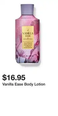Bath & Body Works Vanilla Ease Body Lotion offer