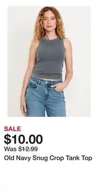Old Navy Old Navy Snug Crop Tank Top offer