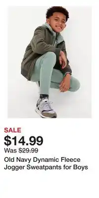 Old Navy Old Navy Dynamic Fleece Jogger Sweatpants for Boys offer