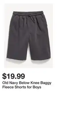 Old Navy Old Navy Below Knee Baggy Fleece Shorts for Boys offer