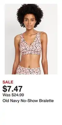 Old Navy Old Navy No-Show Bralette offer