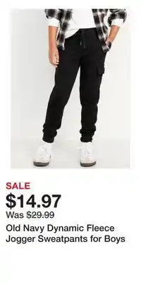Old Navy Old Navy Dynamic Fleece Jogger Sweatpants for Boys offer