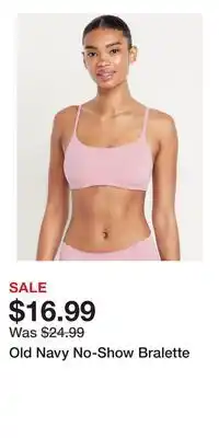 Old Navy Old Navy No-Show Bralette offer