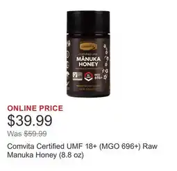 Costco Comvita Certified UMF 18+ (MGO 696+) Raw Manuka Honey (8.8 oz) offer