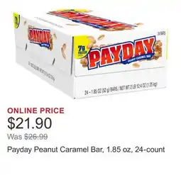 Costco Payday Peanut Caramel Bar, 1.85 oz, 24-count offer
