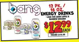 Ollie's 12 PK./16 OZ. ENERGY DRINKS offer
