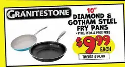 Ollie's 10 DIAMOND & GOTHAM STEEL FRY PANS offer