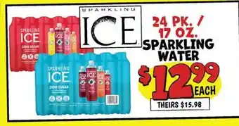 Ollie's SPARKLING ICE 24 PK. / 17 OZ. SPARKLING WATER offer