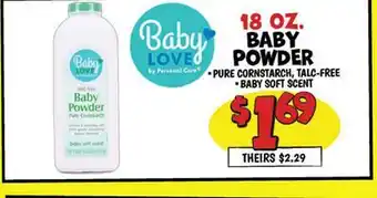 Ollie's 18 OZ. BABY POWDER offer