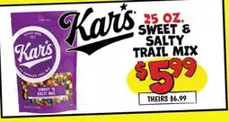Ollie's 25 OZ. SWEET & SALTY TRAIL MIX offer