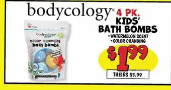 Ollie's Bodycology 4 PK. KIDS, BATH BOMBS offer