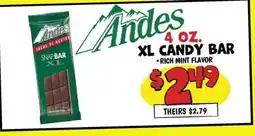 Ollie's Andes XL CANDY BAR offer