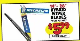 Ollie's 14 - 28 HYBRID WIPER BLADES offer