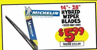 Ollie's 14 - 28 HYBRID WIPER BLADES offer