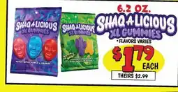 Ollie's SHAQ ALICIOUS XL GUMMIES offer