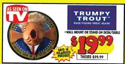 Ollie's AS SEEN ON TV TRUMPY TROUT offer