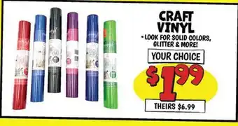Ollie's CRAFT VINYL offer
