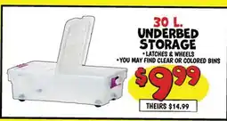 Ollie's 30 L. UNDERBED STORAGE offer