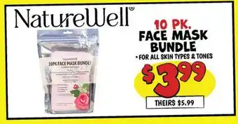 Ollie's NatureWELL 10 PK. FACE MASK BUNDLE offer