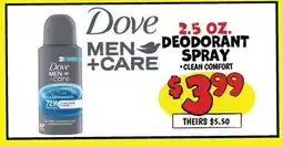 Ollie's Dove 2.5 OZ. DEODORANT SPRAY offer