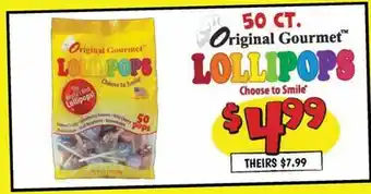 Ollie's 50 ст. Original Gourmet Lollipops offer