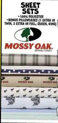 Ollie's MOSSY OAK TWIN SHEET SETS offer