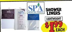 Ollie's SHOWER LINERS offer