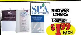 Ollie's SHOWER LINERS offer