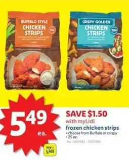 Lidl Frozen chicken strips offer
