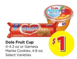 Food 4 Less Dole Fruit Cup offer