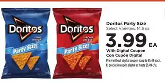 Food 4 Less Doritos Party Size offer