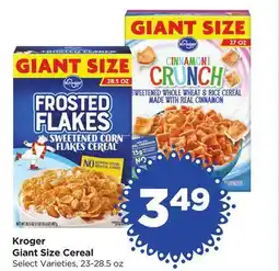 Food 4 Less Kroger Giant Size Cereal offer