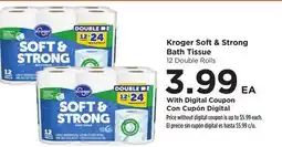 Food 4 Less Kroger Soft & Strong Bath Tissue offer