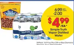 Ralphs Simple Truth Vapor Distilled Water offer