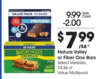 Ralphs Nature Valley or Fiber One Bars offer