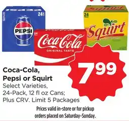 Food 4 Less Coca-Cola, Pepsi or Squirt offer
