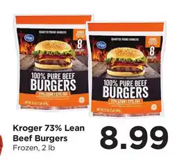 Food 4 Less Kroger 73% Lean Beef Burgers offer