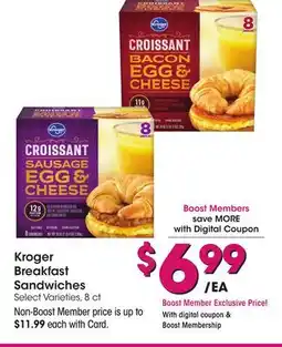 Ralphs Kroger Breakfast Sandwiches offer