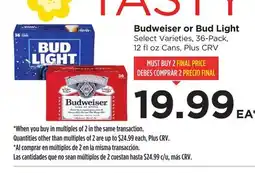 Food 4 Less Budweiser or Bud Light offer