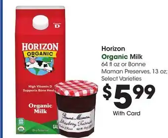 Ralphs Horizon Organic Milk offer