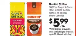 Ralphs Dunkin' Coffee offer