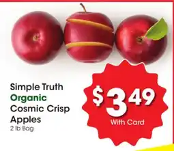 Ralphs Simple Truth Organic Cosmic Crisp Apples offer