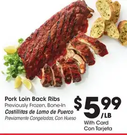 Ralphs Pork Loin Back Ribs offer