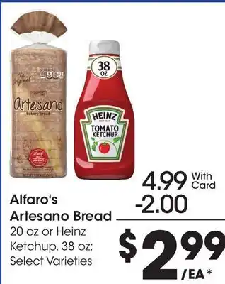 Ralphs Alfaro's Artesano Bread offer