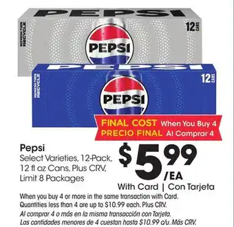 Ralphs Pepsi offer